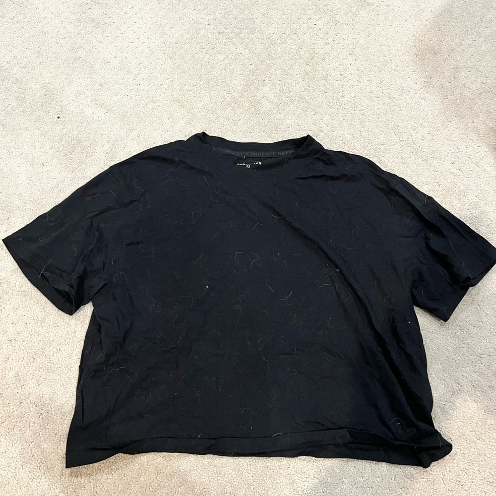 Fabletics Black Crop Top